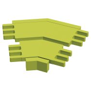 Jonction horizontale Modulam angle 150° vert
