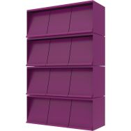Présentoir périodiques stockage 12 cases DIONE