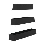 Kit 3 bacs metal pour station de travail mobile Alto noir