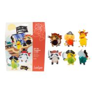 Kit 6 pompons à fabriquer ''petits pirates''