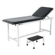 Kit Divan d'examen finition époxy et marchepied 1 marche noir