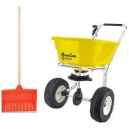 Kit Neige : Epandeur pneumatique 40L + Poussoir à neige