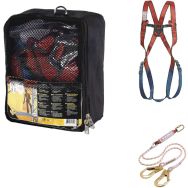 Kit antichute échafaudage harnais et longe double