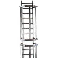 Kit complet échelle à crinoline - Hauteur 12,75 m