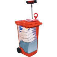 Kit d'absorbants en conteneur mobile 260 L - Manutan Expert