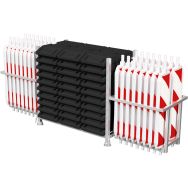 Kit de balises et accessoires sur palette empilable