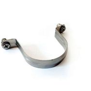 Kit de fixation au poteau Inox brossé - 60 mm
