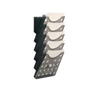 Kit de fixation murale pour présentoir Helit - A4 - Gris