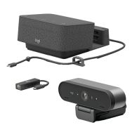 Kit de visioconférence Logitech Logi Dock + Webcam Brio Ultra HD Pro - Logitech