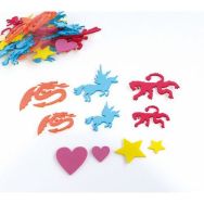 Kit déguisement 250 formes mousse adhésive thème Moyen âge