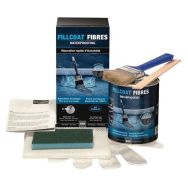 Kit fibres réparation étanchéité p/toiture tous supports gris foncé 1l RustOleum