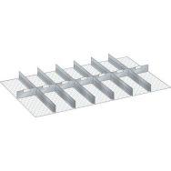 Kit matériel subdivision 64x36E (LxPxH) 1088x612x150mm-Lista