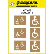 Kit pochoir réutilisable 6 planches Handicapé