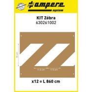 Kit pochoir réutilisable Zébra palettes 12 planches
