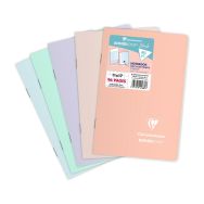 Koverbook BLUSH carnet piqué PP bicolore opaque 11x17cm 96p Q.5x5 coloris assortis
