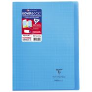 Koverbook piqué polypro transparent 10 couleurs ass.21x29,7cm 96p Q.5x5+marge livré en boîte prêt-à-vendre