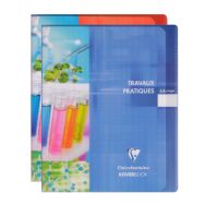 Koverbook t. P piqué polypro transparent 17x22cm 64p séyès-uni coloris assortis