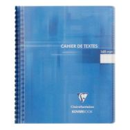 Koverbook textes reliure intégrale polypro transparent 17x22cm 148p séyès coloris assortis