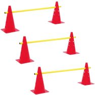 Lot 3 mini-haies cones 35cm eco reglable hauteur