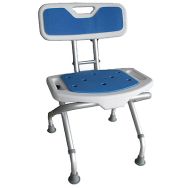 La chaise de douche pliante avec dossier à hauteur variable