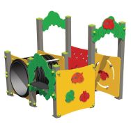 Labyrinthe 4 modules jardin coccinelles alu - jambes de scellement