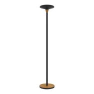 Lampadaire led bamboo prise europe noir