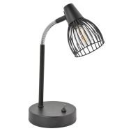 Lampe base métal. Abat-jour Abat-jour en métal filaire peint noir