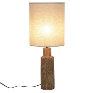 Lampe céramique SANTAL H62 cm brun Corep