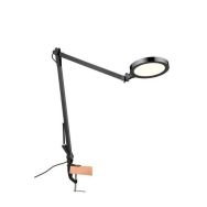 Lampe de bureau BIVO avec étau noire - ALUMINOR