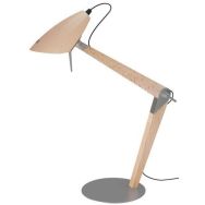 Lampe de bureau Led chêne/gris Lora