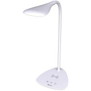 Lampe de bureau avec recharge de téléphone TOM QI, Tête coloris : Blanc