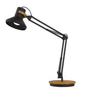 Lampe de bureau led bambou noir prise europe