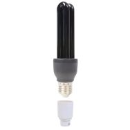Lampe lumière noire 25 W E27 + adaptateur