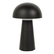 Lampe métal MUSHROOM H22cm noir Corep