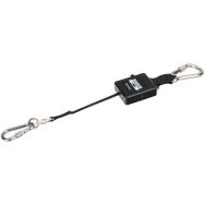 Lanière rétractable mousqueton non détachable 1 kg 1 m