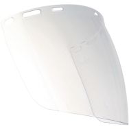 Large visière de protection en polycarbonate incolore