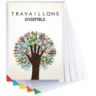 Le lot de 5 porte-documents format A4 coloris assortis