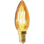 Led flamme lisse C35 Filament 4W - E14 dimmable ambrée