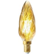 Led flamme torsadée F6 - 4W - E14 dimmable ambrée