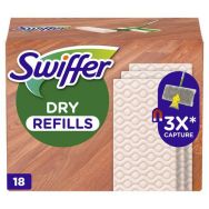 Lingette bois et parquet pour balai Swiffer - Paquet de 16 - Swiffer - Lot de 12