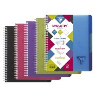 Linicolor Evolutiv'Book 16x21cm 180p Q.5x5 cadré perfo. 6 trous - Lot de 5