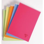 Linicolor bloc reliure intégrale A4 160p micro-perforées détachables ligné assortiment FRESH