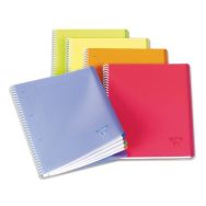 Linicolor cahier reliure intégrale 22,5x29,7cm 160p 4 couleurs de bandes Q.5x5 cadré assortiment FRESH