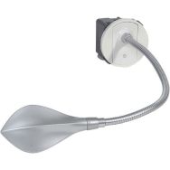 Liseuse avec enjoliveur titane, équipée de LEDs