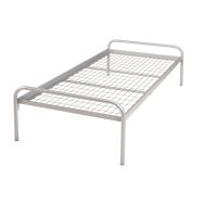 Lit Essentiel sommier treillis 80 x 190 cm coloris gris