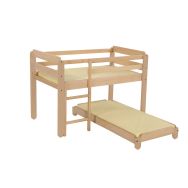 Lit gain de place + lit modulaire Lili hêtre