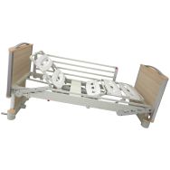 Lit médicalisé FLOORE blanc barrière 3/4 chêne-AHF