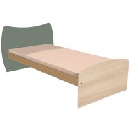 Lit panneau Forma 90x200cm acacia/eucalyptus