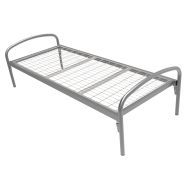 Lit simple Thelia tout métal sommier treillis 90 x 190 Aluminium