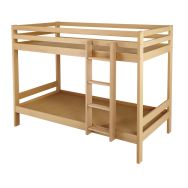 Lit superposé Maxence sommier aggloméré 80x190 cm coloris Naturel